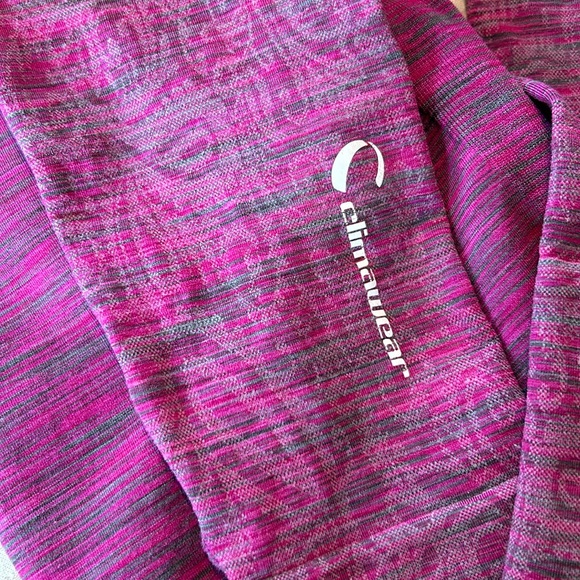 Climawear Seamless Workout Run Hoodie Top w Thumbholes on Paisley Print Sleeves - Picture 4 of 9